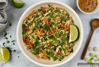 Sesame Peanut Slaw
